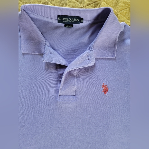 Lot of 2 US Polo Assn 100% cotton men's collared shirts. - Picture 7 of 11